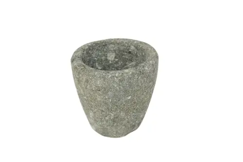 Product image of the product “Planter, round, smooth, natural stone (Basanite), stonemasonry ”